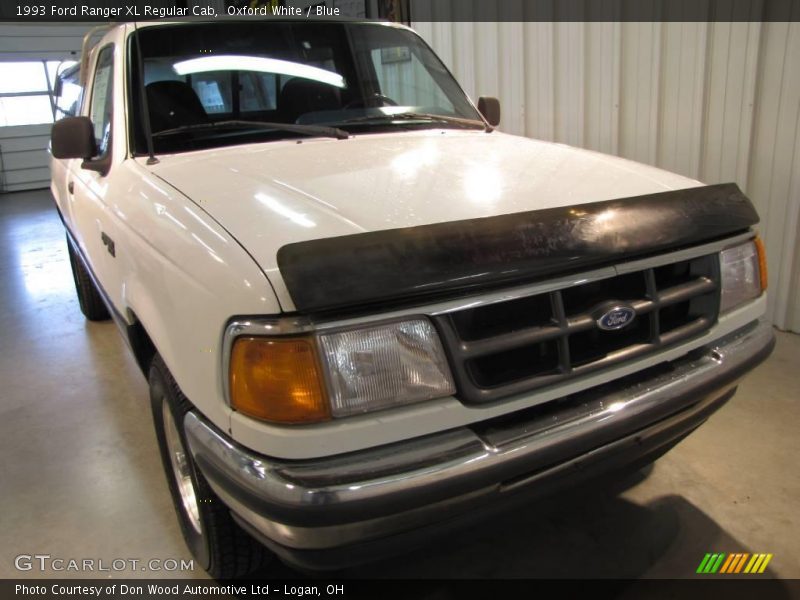 Oxford White / Blue 1993 Ford Ranger XL Regular Cab