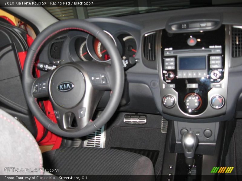 Racing Red / Black Sport 2010 Kia Forte Koup SX