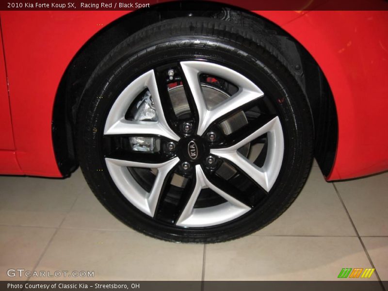 Racing Red / Black Sport 2010 Kia Forte Koup SX