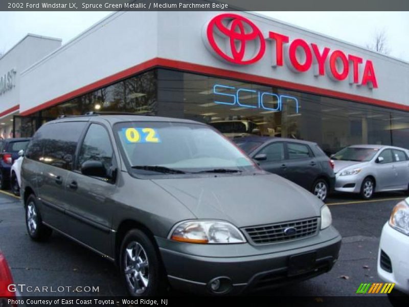 Spruce Green Metallic / Medium Parchment Beige 2002 Ford Windstar LX