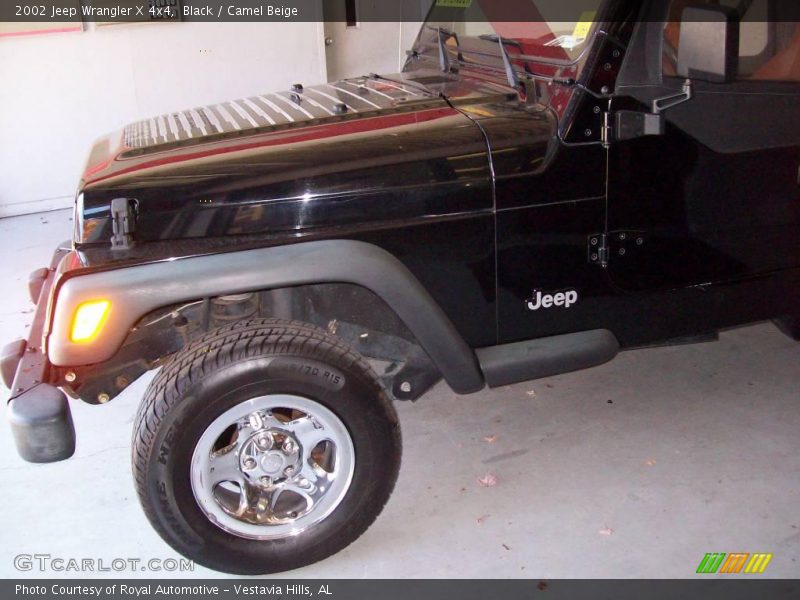 Black / Camel Beige 2002 Jeep Wrangler X 4x4