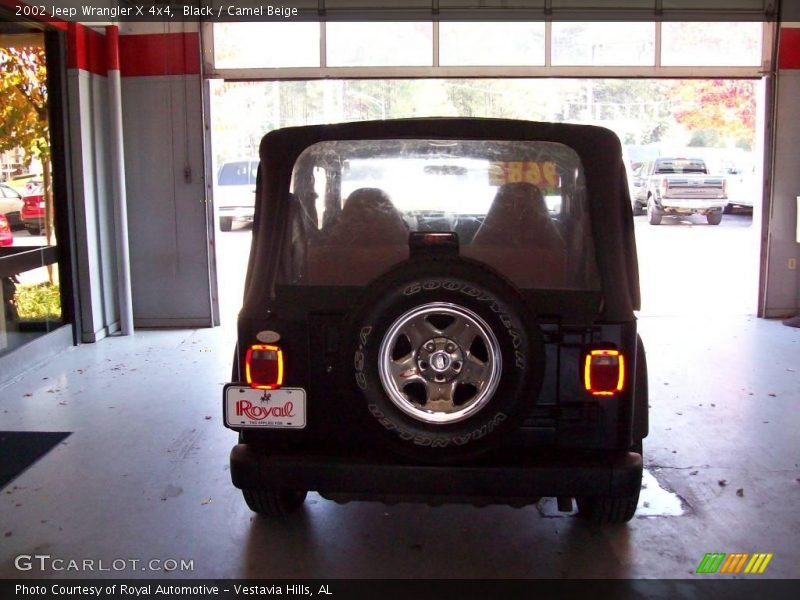 Black / Camel Beige 2002 Jeep Wrangler X 4x4