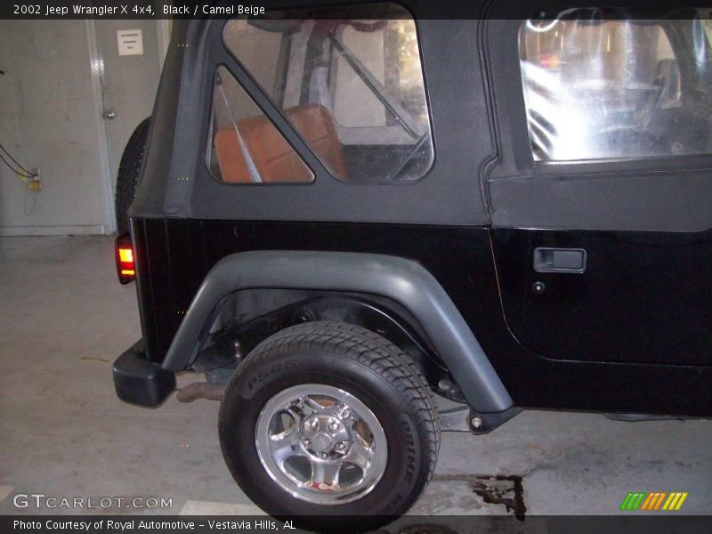 Black / Camel Beige 2002 Jeep Wrangler X 4x4