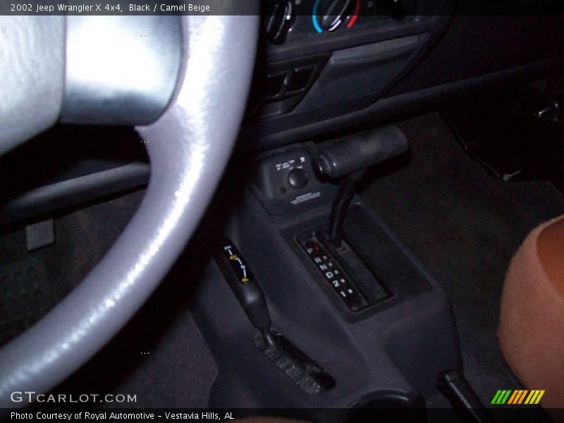 Black / Camel Beige 2002 Jeep Wrangler X 4x4