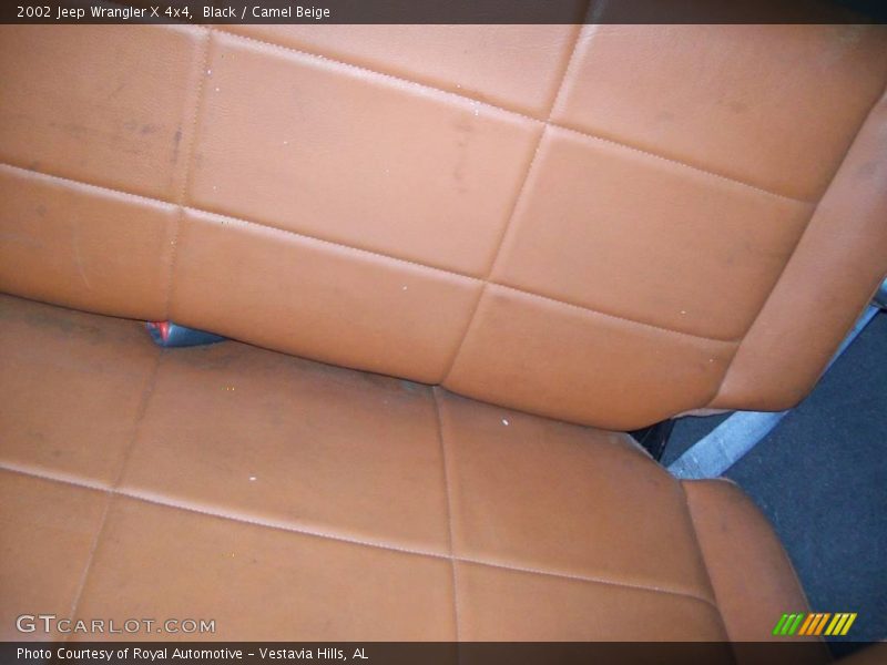 Black / Camel Beige 2002 Jeep Wrangler X 4x4