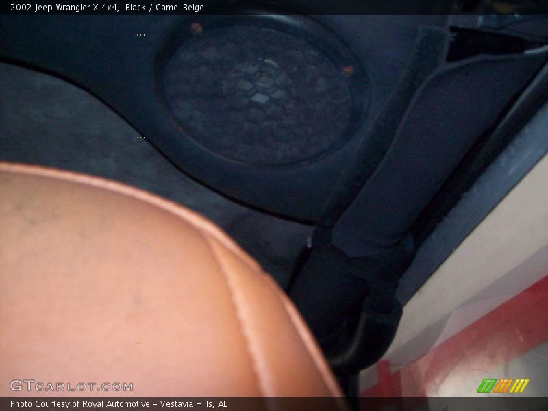Black / Camel Beige 2002 Jeep Wrangler X 4x4