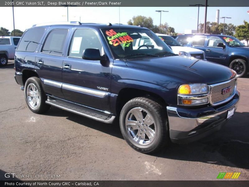Deep Blue Metallic / Pewter/Dark Pewter 2005 GMC Yukon SLT