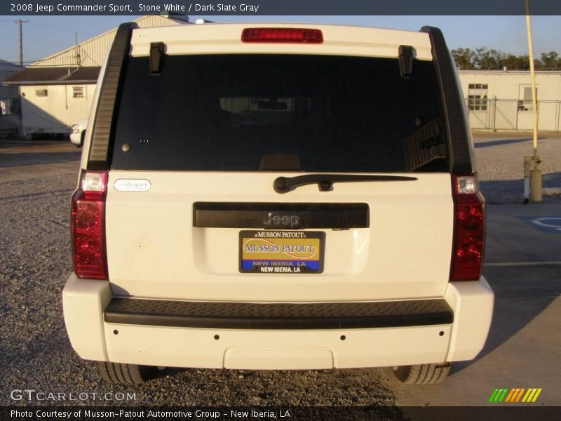 Stone White / Dark Slate Gray 2008 Jeep Commander Sport