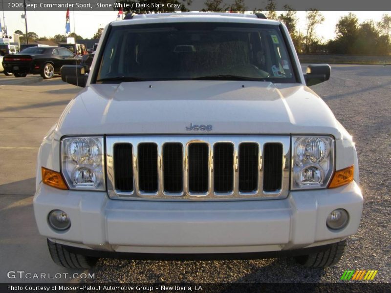 Stone White / Dark Slate Gray 2008 Jeep Commander Sport