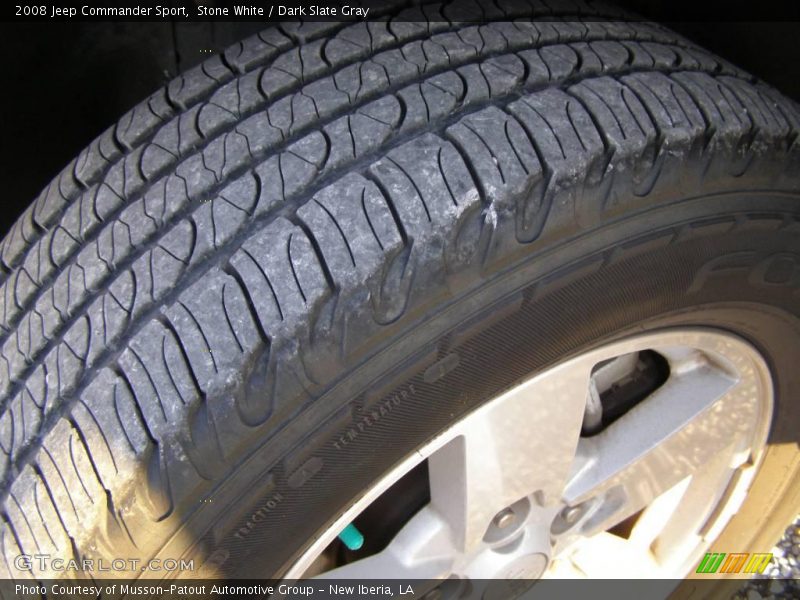 Stone White / Dark Slate Gray 2008 Jeep Commander Sport