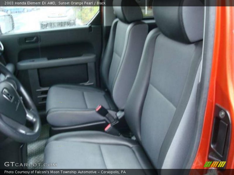 Sunset Orange Pearl / Black 2003 Honda Element EX AWD