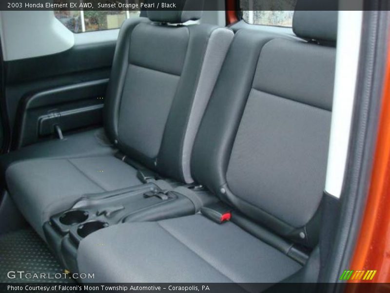 Sunset Orange Pearl / Black 2003 Honda Element EX AWD