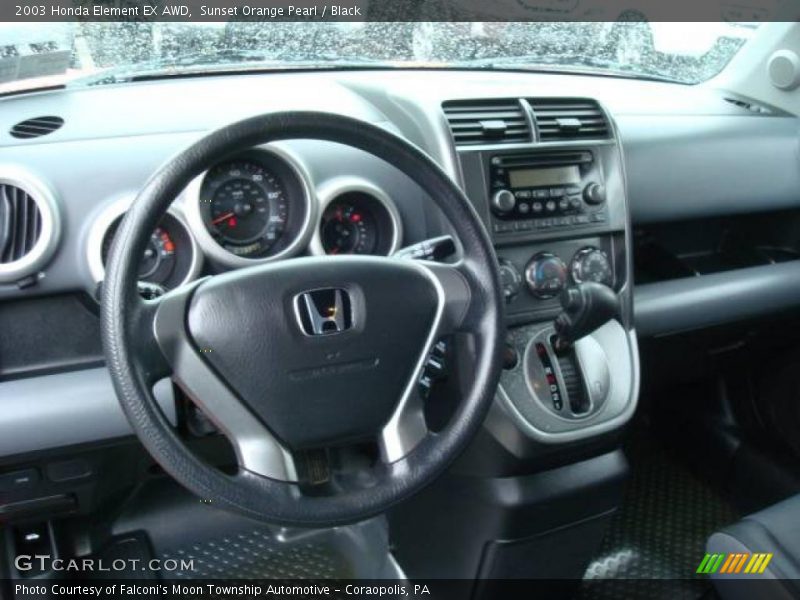 Sunset Orange Pearl / Black 2003 Honda Element EX AWD