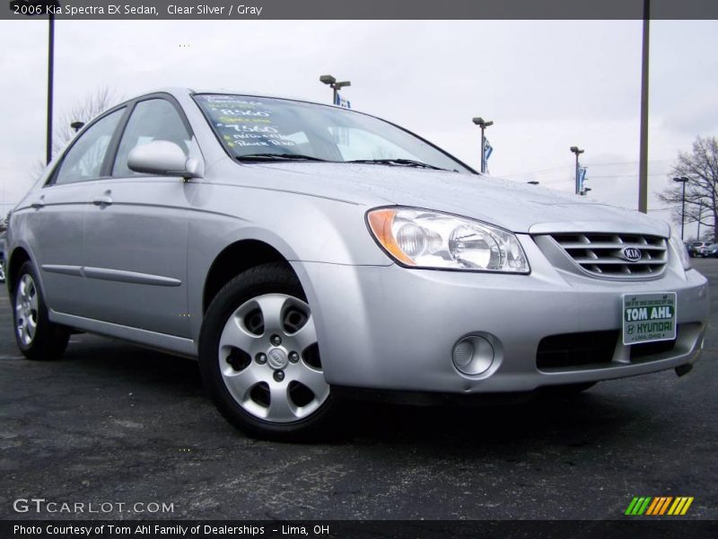 Clear Silver / Gray 2006 Kia Spectra EX Sedan