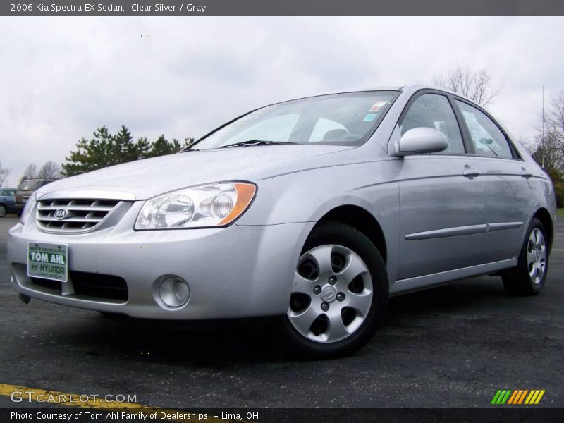 Clear Silver / Gray 2006 Kia Spectra EX Sedan