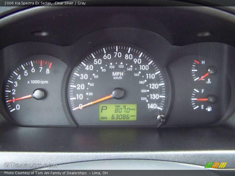 Clear Silver / Gray 2006 Kia Spectra EX Sedan