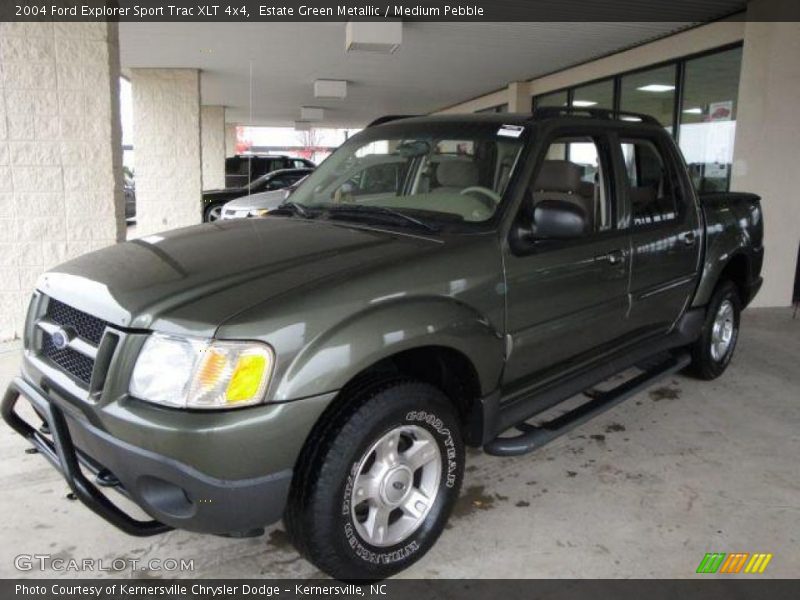 Estate Green Metallic / Medium Pebble 2004 Ford Explorer Sport Trac XLT 4x4