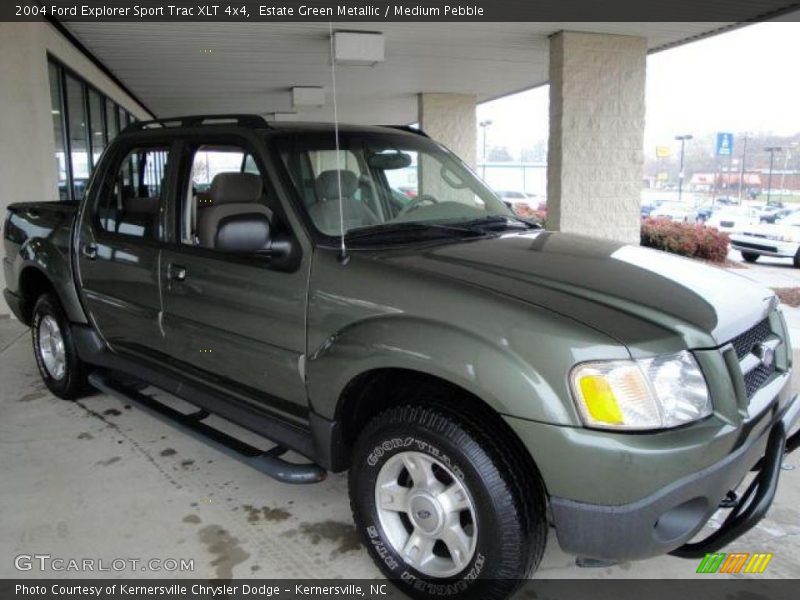 Estate Green Metallic / Medium Pebble 2004 Ford Explorer Sport Trac XLT 4x4