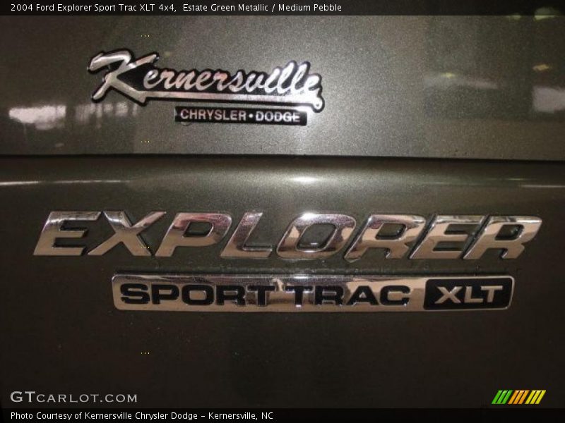 Estate Green Metallic / Medium Pebble 2004 Ford Explorer Sport Trac XLT 4x4