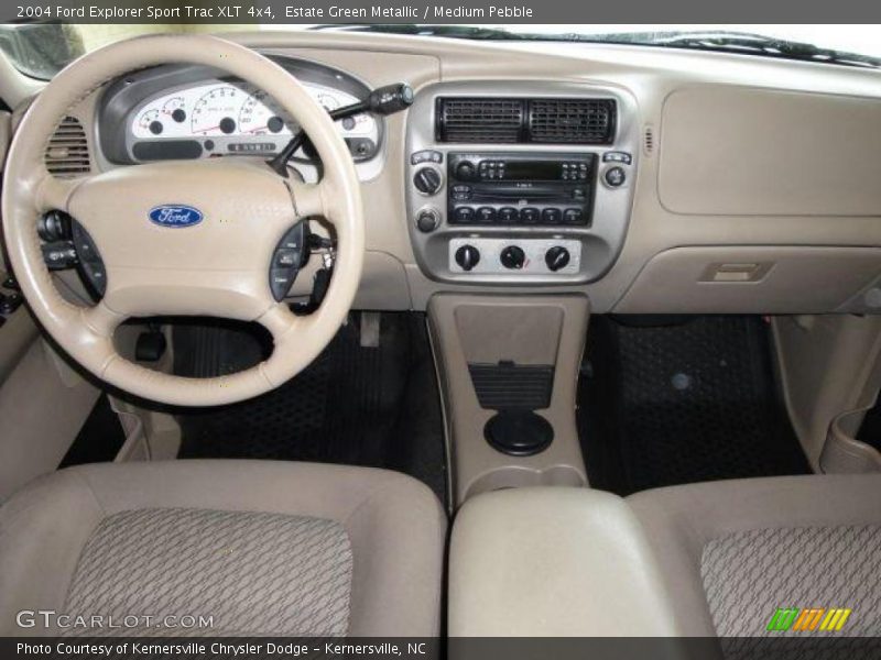 Estate Green Metallic / Medium Pebble 2004 Ford Explorer Sport Trac XLT 4x4