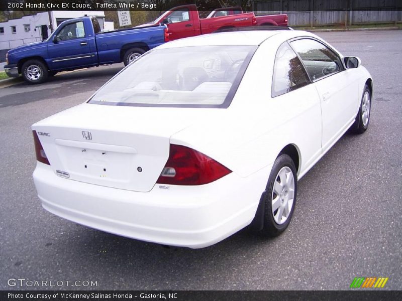 Taffeta White / Beige 2002 Honda Civic EX Coupe