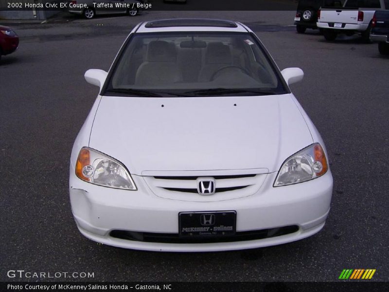 Taffeta White / Beige 2002 Honda Civic EX Coupe