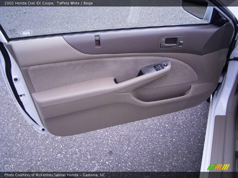 Taffeta White / Beige 2002 Honda Civic EX Coupe