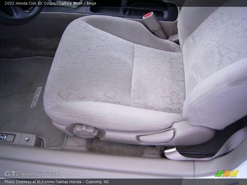 Taffeta White / Beige 2002 Honda Civic EX Coupe