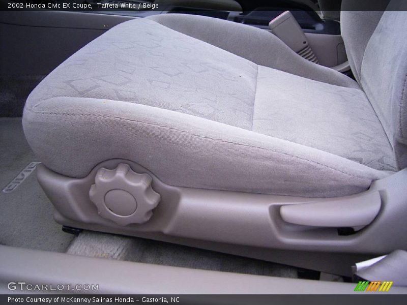 Taffeta White / Beige 2002 Honda Civic EX Coupe