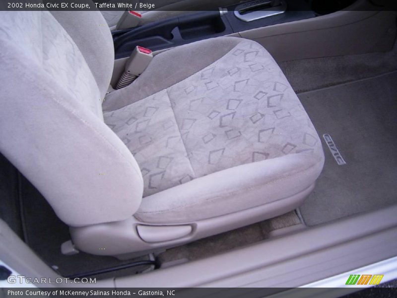 Taffeta White / Beige 2002 Honda Civic EX Coupe