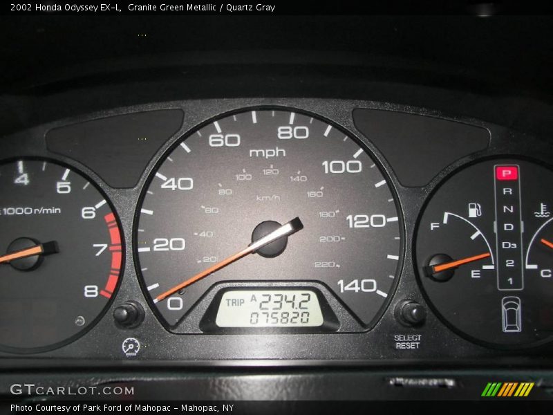 Granite Green Metallic / Quartz Gray 2002 Honda Odyssey EX-L