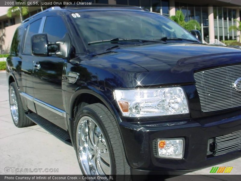 Liquid Onyx Black / Charcoal 2008 Infiniti QX 56