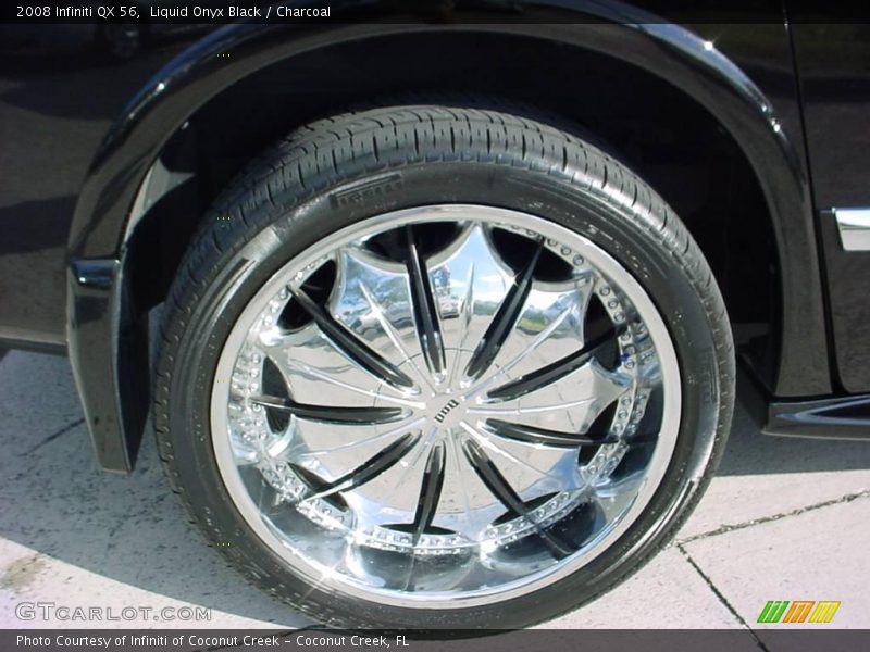 Liquid Onyx Black / Charcoal 2008 Infiniti QX 56