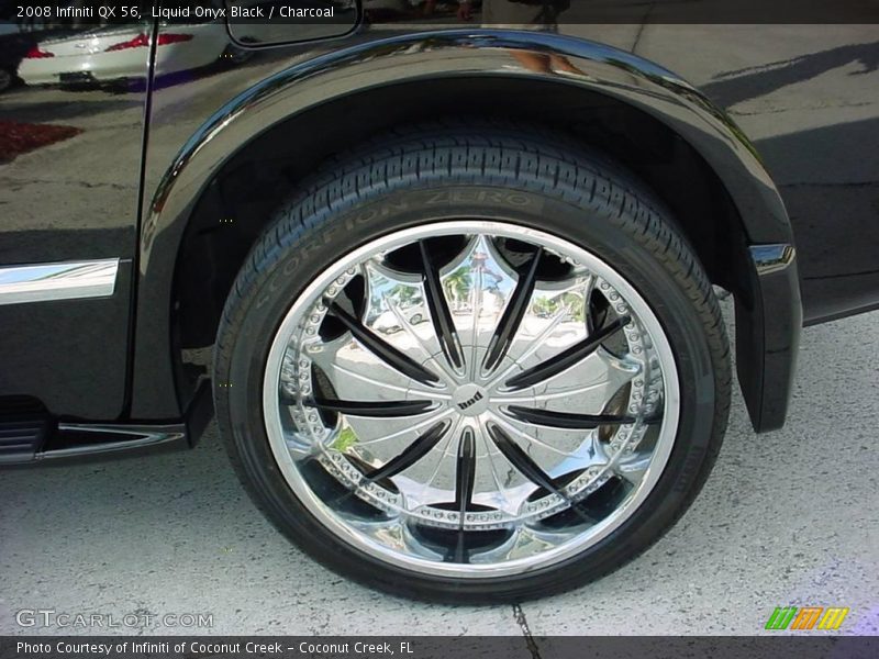 Liquid Onyx Black / Charcoal 2008 Infiniti QX 56
