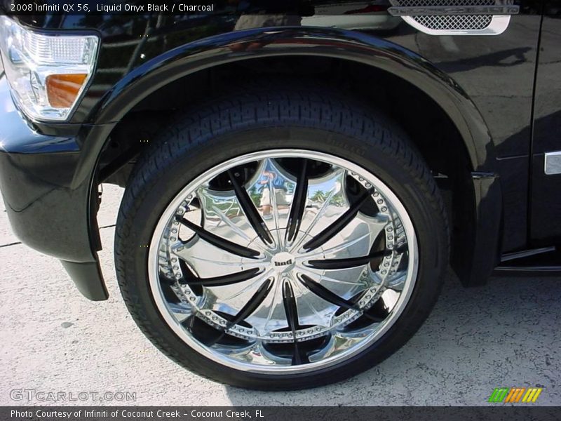 Liquid Onyx Black / Charcoal 2008 Infiniti QX 56