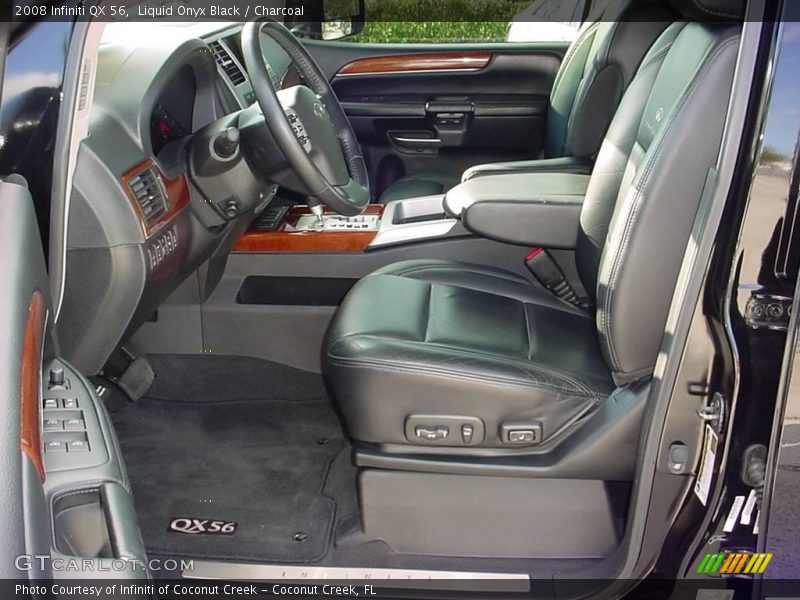 Liquid Onyx Black / Charcoal 2008 Infiniti QX 56