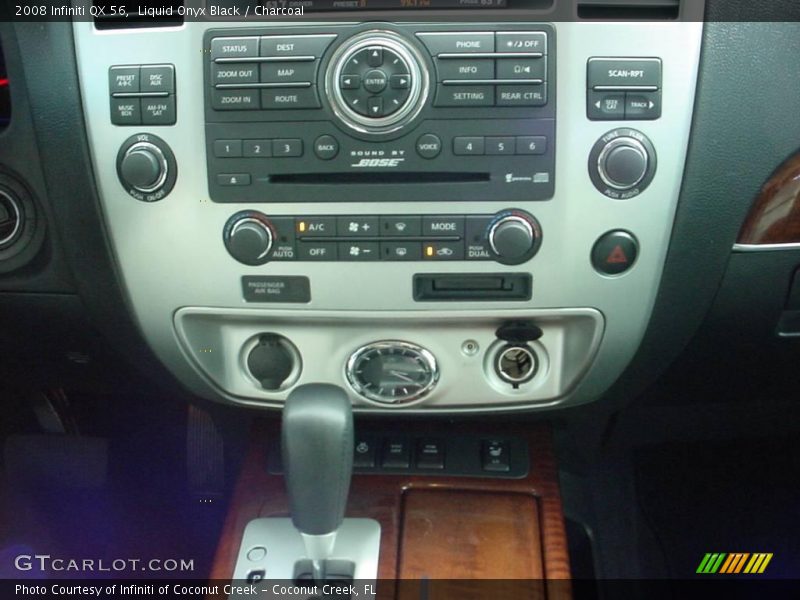 Liquid Onyx Black / Charcoal 2008 Infiniti QX 56