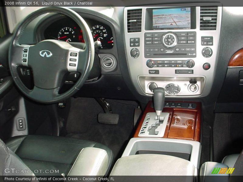 Liquid Onyx Black / Charcoal 2008 Infiniti QX 56