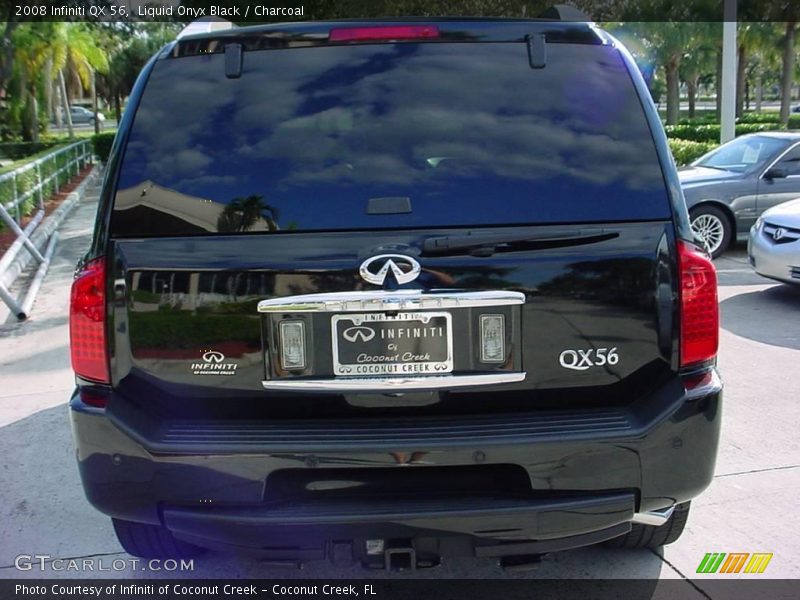 Liquid Onyx Black / Charcoal 2008 Infiniti QX 56