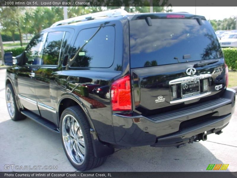 Liquid Onyx Black / Charcoal 2008 Infiniti QX 56