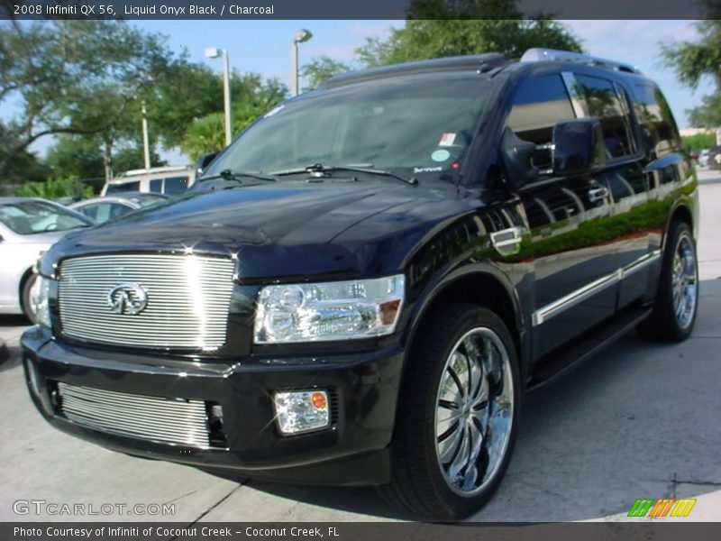 Liquid Onyx Black / Charcoal 2008 Infiniti QX 56