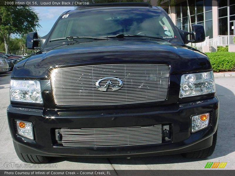 Liquid Onyx Black / Charcoal 2008 Infiniti QX 56