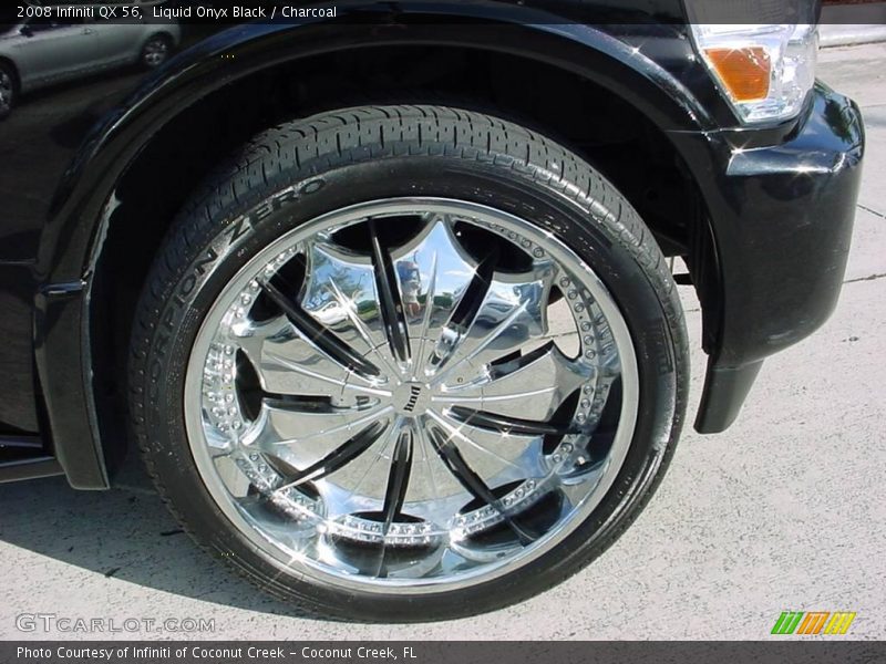 Liquid Onyx Black / Charcoal 2008 Infiniti QX 56