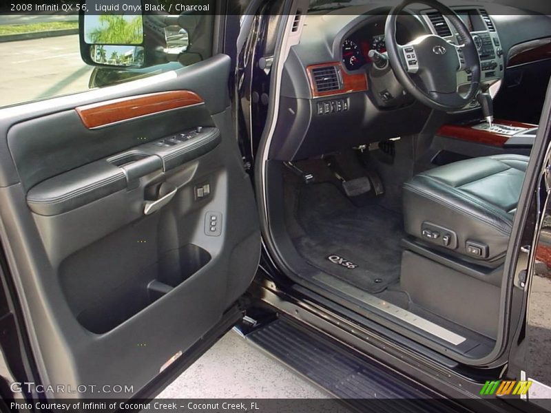 Liquid Onyx Black / Charcoal 2008 Infiniti QX 56