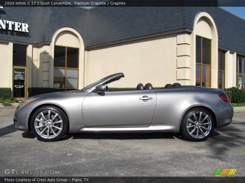 Platinum Graphite / Graphite 2009 Infiniti G 37 S Sport Convertible