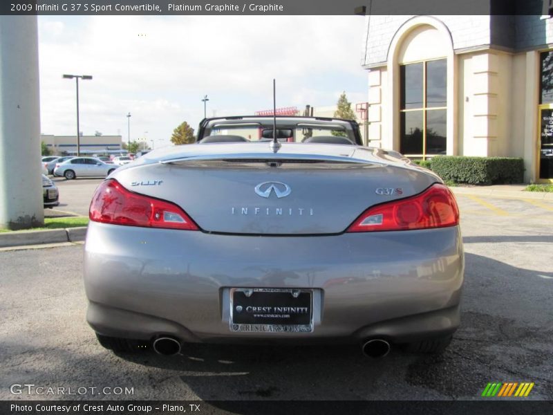 Platinum Graphite / Graphite 2009 Infiniti G 37 S Sport Convertible