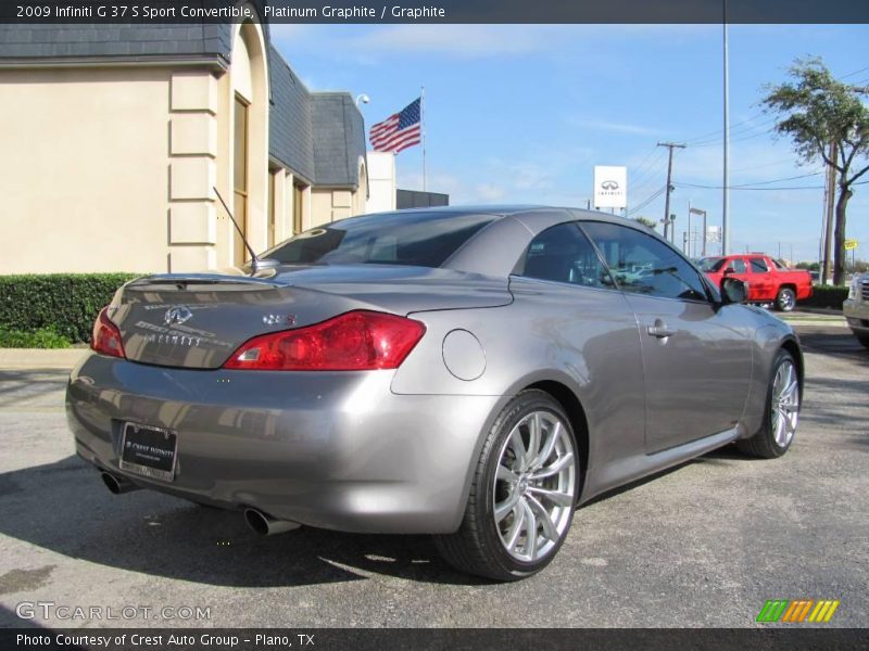 Platinum Graphite / Graphite 2009 Infiniti G 37 S Sport Convertible