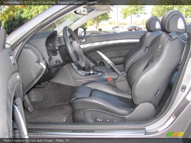 Platinum Graphite / Graphite 2009 Infiniti G 37 S Sport Convertible