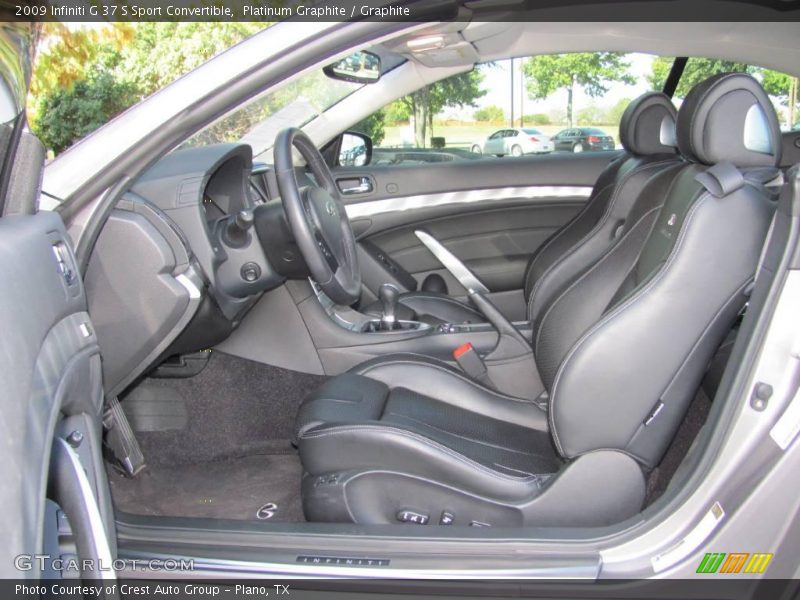 Platinum Graphite / Graphite 2009 Infiniti G 37 S Sport Convertible