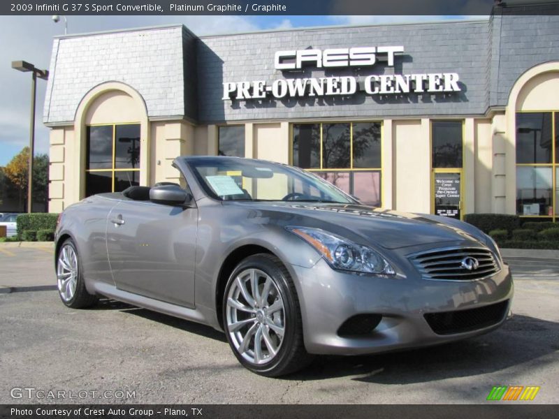 Platinum Graphite / Graphite 2009 Infiniti G 37 S Sport Convertible